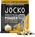 Jocko Fuel Mölk Whey Protein Powder 22g Protein - Low Sugar Monk Fruit Blend - Muscle Recovery & Growth, Packaging May Vary (28 Servings, Vanilla Milkshake)
