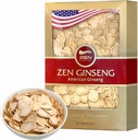 Zen American Wisconsin Ginseng Slices — Mejora de la energía, el rendimiento, " Salud mental para hombres y mujeres (8oz). Recuadro)