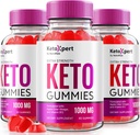 (3 Pack) KetoXpert Keto Gummies, Keto Expert ACV Gummies Advanced Formula, Keto Xpert Maximum Strength 1000MG Gummys, Keto Apple Cider Vinegar Suplemento, KetoXpert Vitamins Reviews (180 Gummies)