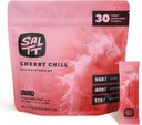 SALTT Electrolytes Powder Flavored Drink Mix - Cherry Chill - 30 Hydration Packets - Magnesium, Potassium, Sodium, Trace Minerals - Zero Sugar & Gluten Gratis - Travel Essentials