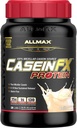 ALLMAX Casein-FX Protein, Vainilla - 2 lb - 25 gramos de proteína de liberación lenta por Scoop - Bajo Carb & Zero Añadido Azúcar - Aproximadamente 27 piezas