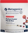 Metagenics Perfect Protein Pea &amp; Rice - Polvo Proteína de base vegetal con 20g Proteínas &amp; 3.5g BCAAs - Apoya el crecimiento muscular " Recuperación - No GMO, libre de gluten, libre de lácteos - Vainilla - 30 Servimientos