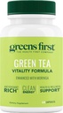 Greens First Green Tea Vitality Formula - Enhanced with Moringa - Antioxidant-Rich for Clean Energy - Vegan &amp; Gluten-Free - Powerful Blend for Energy &amp; General Wellness (60 Capsules)
