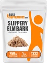 BulkSupplements.com Pólvora de la corteza resbaladiza Elm Powder - Pólvora resbaladiza Elm Powder, procedente de Ulmus Rubra Bark - Gluten Free, 750mg por Serving, 1kg (2.2 lbs) (Pack of 1)