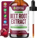 Beet Root Liquid Supplement - Made with Organic Beets Extract - Vegan and Pure - High Potency than Gummies, Chewables and Capsules - Supports Energy, Vitality & Circulation (Unflavored, 60mL)