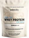 Paleovalley 100% Grassfed Whey Protein Powder con Colostrum, 13g Protein, Vanilla, Muscle Building, Immune Support, Gut Health