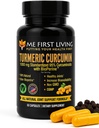 Me First Living Turmeric Curcumin 1000 mg 95% Curcuminoides, Bioperina 10 mg, 19x Más Potent Than Others, Aumento de Absorción, No GMO, Turmeric orgánica, Vegan, Gluten Free, 60 cápsulas