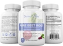 Beet Root Capsules - 1300mg Por Serving - Beet Root Powder Capsules - Beetroot Powder Supports Blood Pressure, Athletic Performance, Digestive, Immune System (Pure, Non-GMO, Gluten Free)