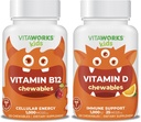Niños Vitamina B12 Chewables + Vitamina D3 1000 UI Chewables Bundle