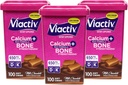 Viactiv Max Fórmula Calcio +Vitamin D3 Suplemento para la leche de bonificación Chocolate, 100 cerdas suaves - 3 Pack