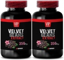mucuna pruriens Extract - Velvet Beans - Suplemento para la relajación profunda y rejuvenecedora, Mucuna Pruriens, Booster de rendimiento físico, Focus and Clarity Supplement, Stress Relief, 2 Bot, 120 Caps