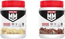 Muscle Milk Genuine Protein Powder Bundle, Banana Crème 1.93 libras 12 serviendo 32g Protein y Chocolate 1.93 libras 12 serviendo 32g Protein