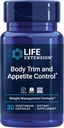Cuerpo de Extensión de Vida Trim y Control de Appetición, Lemon Verbena, Hibiscus, Peso Saludable, Promueve la Saiedad, Manejo de Peso, Gluten Free, Non-GMO, 1-Daily, Vegetarian, 30 cápsulas