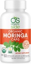 Silencio Orgánica Moringa Capsules Silencio 60 Conde Silencio Certified USDA Organic, Non-GMO, Vegan Superfood for Energy, Immune Support, and Nutrient Absorption