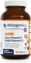 Metagenics Ultra Potent-C 1000 - Buffered Vitamin C Supplement with Antioxidant Support - Supports Immune Health, Collagen Formation & Stomach Comfort - Non-GMO & Gluten-Free - 90 Tablets