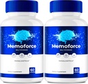 Memoforce Brain, Memoforce Pills, Memoforce Reviews, Memoforce Suplemento, Memoforce Capsules Advanced Formula for Memory & Focus - Maximum Strengt - Brain Health Support (2 Pack)