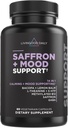 Livingood Daily Mood Support Supplement for Women &amp; Men, 14-in-1 Fórmula con L Theanine, Lemon Balm, GABA, Saffron, 5-HTP &amp; B12, soporta Focus &amp; Emotional Wellness, Gluten Free, Vegan, 60 cápsulas