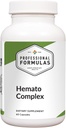 Complejo de hematomas de las Fórmulas Profesionales – Soporte integral de sangre con glandulares vivos, hierro, vitaminas B, folato " astragalus – promueve la formación de células rojas de sangre " Energía – 60 cápsulas