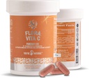 Flora Vita C Probiotic " Antioxidant, Liposomal Pureway C, Immune Support, Collagen Booster Plus Digestive " Gut Support for Women " Men - Lactobacillus and 12 Registered Probiotics - 30 Day Supply