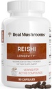 Setas Reales Reishi Mushroom Capsules - Extractos de Seta Orgánica Handpicked - Red Reishi for Tranquil Daily Wellness with Verified Beta Glucans Vegan, Non-GMO, No Grain Fillers, 90 ct