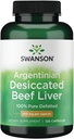 Swanson 100% Pure Defatted Beef Liver 500 Milligrams 120 Capsules