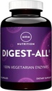 MRM Nutrición Digest-All ® ← Enzymes Digestive TEN Mejorada Digestión y Absorción Silencio Lactase + Amylase + Lipase Vida Mayo Ayuda con Bloating y Gas sufrimiento 100% Vegetariano TEN Gluten-Free TEN 50 Servings