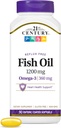 21th Century Fish Oil 1200 mg Enteric Coated Softgels, 90 Cuenta