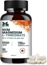 Magnesium l-threonate with Vitamin D3 and Zinc for Sleep Support, Muscle Functions, Electrolyte Balance and Immune Support I Gluten Free, Non- GMO, 90 Vegetarian Capsules