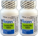 Floranex Probiotic for Colon Health Generic for Lactinex 50 Tablets per Bottle Pack of 2 Total 100 Tablets
