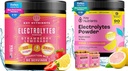 KEY NUTRIENTS Electrolytes & Multivitamin Hydration Powder Bundle – Juicy Strawberry Lemonade & Fresh Pink Lemonade Electrolyte Powders (90 Servings Every) – Sugar-Free, Keto-Friendly, No Calories