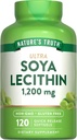Verdad de la naturaleza Ultra SOYA Lecithin 1200 mg, 120 Conde (Pack of 1)