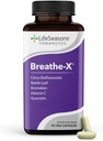 Breathe-X - Alergía &amp; Sinus Relief Supplement - Supports Sinuses & Nasal Discomfort - Non-Drowsy & Fast-Acting - Quercetin, Bromelain, Citrus Bioflavonoids, Nettle Leaf &amp; Vitamina C - 90 cápsulas