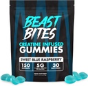 BEAST BITES - Critina Infused Gummies - 5g Crepure Creatine Monohydrate Por Serving - NSF Certified for Sport - 30 Servings