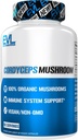 Evlution Nutrition Cordyceps Mushroom - Immune System and Heart Health Support - 500mg Mushroom Supplement - 100% Organic, Vegan &amp; Non-GMO - for Energy & Performance - 60 Servings