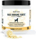 Stellar Biotics for Pets - Max Immune ForteTM for Dogs (Powered by del-Immune V) - Proporciona soporte integral para inmunes ¦ mejora la digestión y mantiene el bienestar del perro