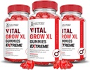 Laboratorios justificados (3 Pack Vital Grow XL Extreme 2000MG Performance Gummies Advanced Formulado con ACV Pomegranate Beet Juice Powder B12 Vegan Non GMO 180 Gummys