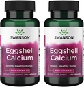 Swanson Eggshell Calcio con vitamina D-3 60 cápsulas (2 Pack)