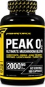 Primaforce Peak O2 Performance Mushroom Powered Oxygen Absorption Booster (180 cápsulas) (2.000 mg Por Serving, 60 Serviciones) - Suplemento de rendimiento deportivo, Ultimate Mushroom Blend