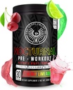 Nocturnal Pre Workout - No Caffeine Night Time Preworkout for Men &amp; Women for High Energy and Massive Pumps - Cherry Limeade, 30 Servings