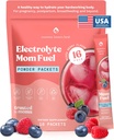 Mommy Knows Best Mom Fuel Electrolyte Drink Mix for Moms, Hydration Support - for Pregnancy, Prenatal, Electrolytes + Trace Minerals, Lactation Drink Mix Supplement (16 Count)