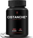 Humanx Cistanche+ 550MG (Cistanche Tubulosa Extract Powder para Hombres) EE.UU. Hecho - Easy to Swallow Capsules - Powerful Supplement to Support Athletic Performance, Strength, " Vitality