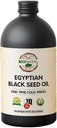 BioNatal Egyptian Black Seed Oil – Cold Pressed Nigella Sativa Producing Black Cumin Seed Oil, Unrefined & Non-Filtered, High TQ Up to 1.15% – Supports Immune System, Digestion & Joints 16oz Glass