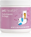 Pet Health Multivitamin Fórmula para perros, promueve la piel saludable " Cuna, crecimiento saludable, huesos fuertes " , apoya el sistema inmunológico, Market America (90 servidumbres)