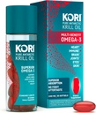 Kori Krill Oil Omega 3 Suplemento, Antártico Krill Oil with Superior Absorption vs Fish Oil, 1200mg Softgels, 30 Softgels, EPA & DHA