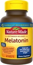 Nature Made Melatonin 4mg Extended Release Tablets, Sleep Supplements for Adults, 100% Drug Free Sleep Aid, 90 Cuenta, 90 Day Supply