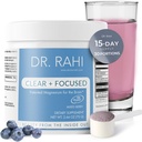 Suplemento de polvo de magnesio Hecho en EE.UU. MixedBerry 75g, Magnesium L-Threonate Powder for Sleep, Brain Support, Non-GMO Easy to Mix Magnesium Supplement Powder for Adults-Clear and Focused by Dr. Rahi