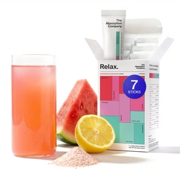 Calm Drink Mix - Relax Aid with Magnesium, Ashwagandha, L-Theanine, " Vitamina D - Soporta la Regulación del Cortisol y el Mood para Hombres " - Watermelon Lemonade Flavor 7 Sticks