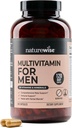 NatureWise Multivitamin for Men - Daily Male Support - Minerals " Herbs for Energy, Performance, Immunity - with Vitamin A, C, D, B-Complex - Soy " Gluten-Free, Non-GMO - 240 Capsules[6-Month Supply]