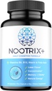 Nootrix Brain Plus Suplemento Nootropic ← Apoya la memoria, el enfoque mental, la salud cognitiva y la energía permanente promueve la función sana del humor y el cerebro  Vitamin B1, Vitamina B6 &amp; Vitamina B12