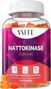 VAITE Nattokinase Suplemento 2000 FU (Unidades Fibrinolíticas) 100mg - Suplemento Enzyme, Fórmula Vegan, Apoya Salud, Doble Fuerza, No GMO, Soy Gratis, Gluten Free, 60 Gummies Vegetarianas